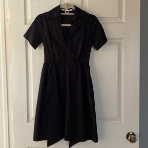 Diane von Furstenberg black shirt dress, 0